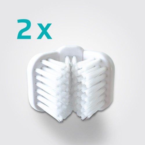Tresidigt tandborsthuvud x2